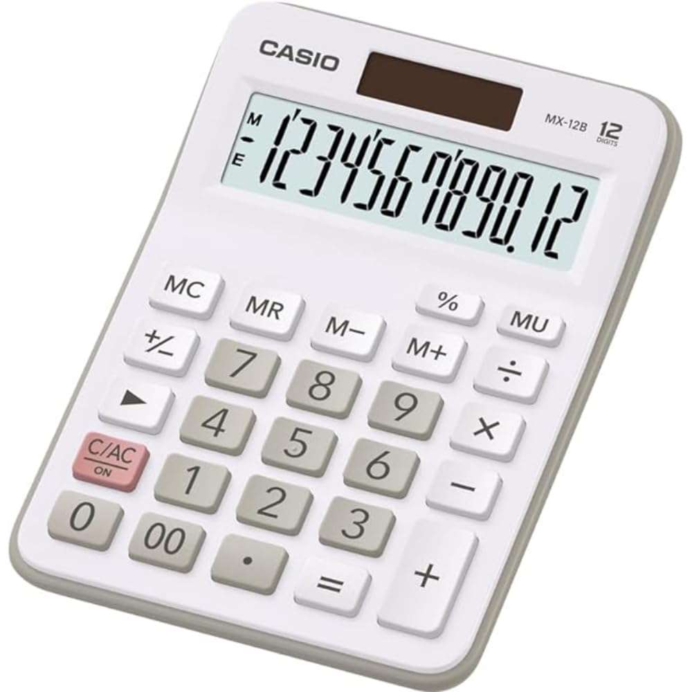 Casio MX-12 Desk Calculator 12-digit Display